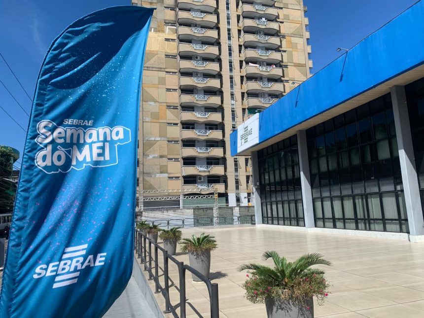 Foto mostra fachada do Sebrae AM na Semana do MEI