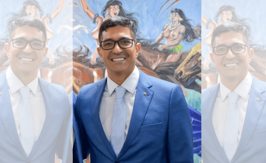 Imagem colorida mostra Flávio Henrique Albuquerque de Freitas