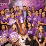 Imagem colorida mostra mulheres em reunião do União Brasil