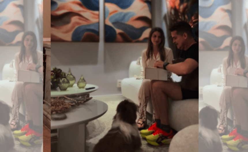 Imagem colorida mostra David Almeida e Izabelle Fontenelly