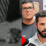 Imagem colorida mostra homicÃdio no Cidade Nova em junho deste ano e delegado responsável pelo caso