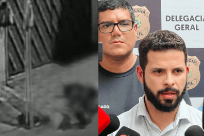 Imagem colorida mostra homicídio no Cidade Nova em junho deste ano e delegado responsável pelo caso