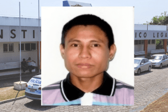 Imagem colorida mostra Edson Jacinto, onde o corpo está aguardando familiar no IML