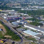 Imagem colorida mostra vista aérea do Polo Industrial de Manaus