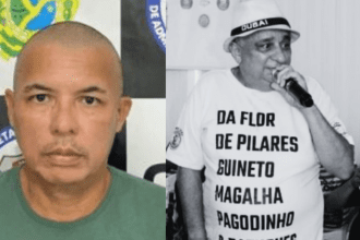 Imagem colorida e em preto e branco mostra Adeilson Duque Fonseca e Paulo Onça