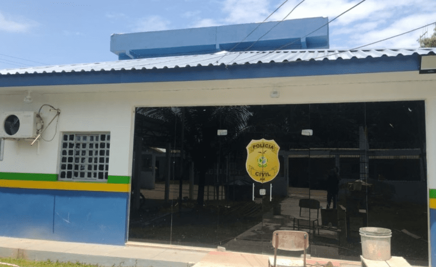 Imagem colorida mostra DIP de Uarini que investiga estupro de sobrinhas