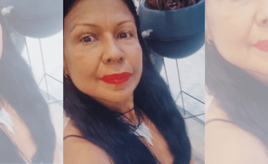 Imagem colorida mostra desaparecida no Parque 10