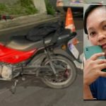 Acidente de trânsito com motocicleta e vítima fatal.