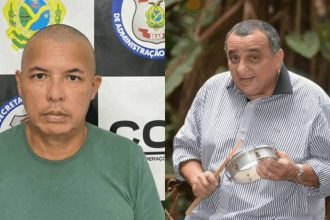 Adeilson Duque Fonseca, suspeito de assassinar o sambista Paulo Onça, e Jomar Fernandes