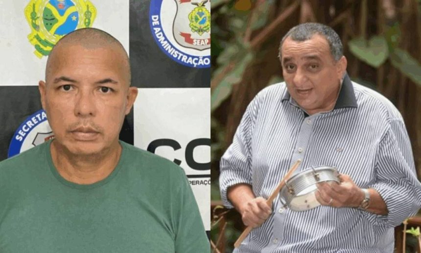 Adeilson Duque Fonseca, suspeito de assassinar o sambista Paulo Onça, e Jomar Fernandes