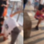 Briga entre homens no Terminal 1 de Integração (T1) em Manaus.