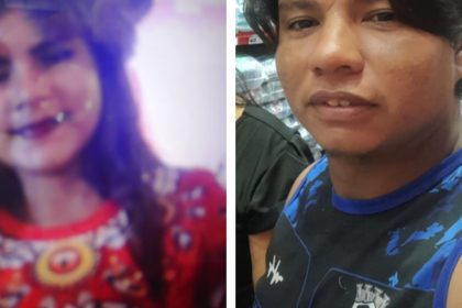 Dois jovens em imagens lado a lado: um em foco e outro desfocado.