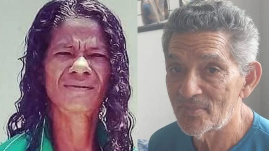 Duas pessoas desaparecidas em Manaus. Imagem mostra dois rostos, possivelmente de pessoas desaparecidas.