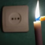 Imagem colorida mostra simbologia sobre falta de energia