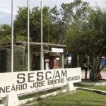 Entrada do SESC/AM Balneário José Ribeiro Soares em Manaus, Amazonas.