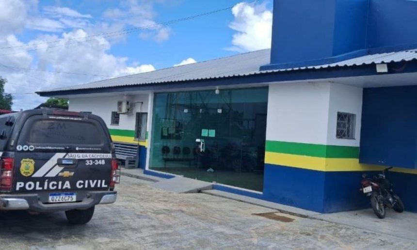 Fachada da delegacia da Polícia Civil em São Gabriel da Cachoeira.