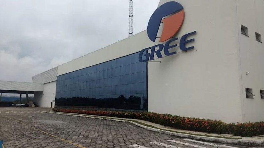 Fachada da Gree, empresa que abre vagas para técnico de enfermagem e promotor de vendas.
