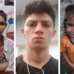 Fotos de John Lenon Menezes, Ana Beatriz Barbosa e criança. Condenados por crime.