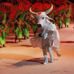 Boi Garantido em apresentação em Parintins