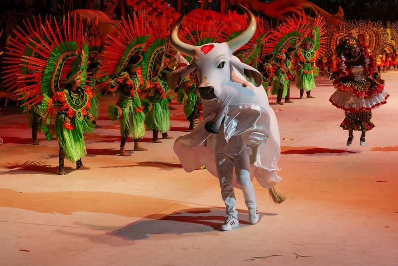 Boi Garantido em apresentação em Parintins