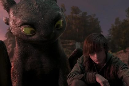 Hiccup com Banguela em 'Como Treinar o Seu Dragão'.
