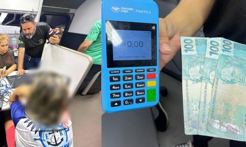 Homem preso em flagrante por golpe com dinheiro falso em Parintins, Amazonas.