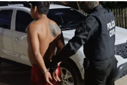Homem preso pela Polícia Civil após fingir estar morto para escapar.