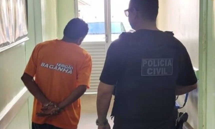 Homem preso por policial em Maraã, Amazonas.