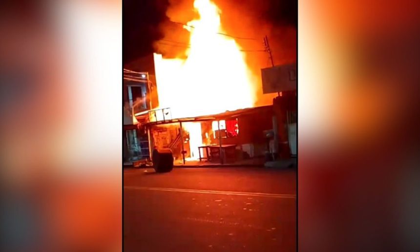 Incêndio em casa na Zona Norte de Manaus, Rua Currais Novos, Núcleo 23.