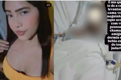 Jovem Samara internada na UTI após agressão em Manaus.