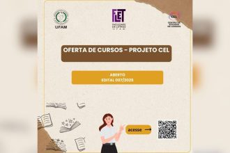 Oferta de cursos do Projeto CEL da UFAM (Edital 007/2025).