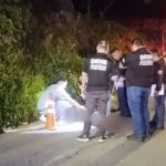 Polícia no local de crime em Manaus: homem executado a tiros.