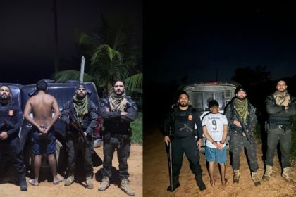 Polícia prende suspeitos de estupro de vulnerável contra menina de 13 anos.