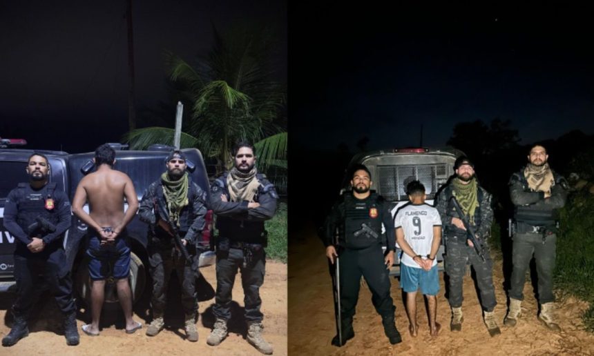 Polícia prende suspeitos de estupro de vulnerável contra menina de 13 anos.