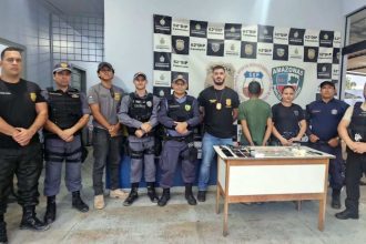 Prisão de Deivison da Silva Neres, conhecido como “Jaca”, por tráfico de drogas em Canutama.