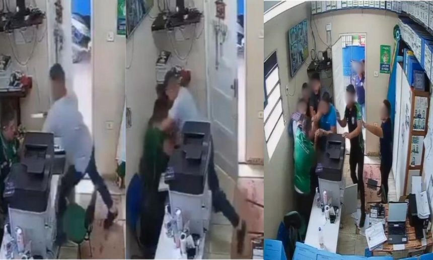 Professor ataca diretor com faca em sala.