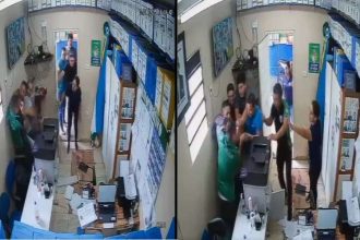 Professor esfaqueia diretor em escritório após desconto salarial por faltas.