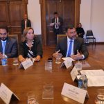 Reunião com Wilson Lima e Tarcísio de Freitas sobre exames de DNA no Amazonas.