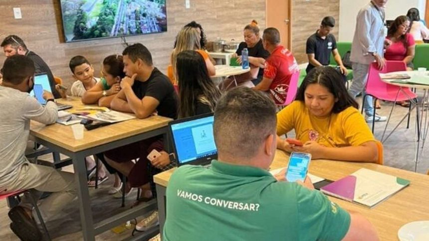 Reunião em grupo na MRV Manaus.