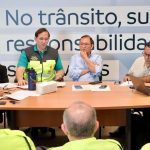 Reunião sobre mudanças no trânsito de Manaus por causa da Marcha para Jesus.