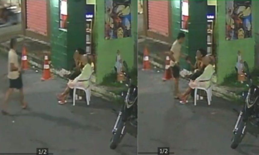 Vídeo mostra assalto a mulher e idosa em Manaus