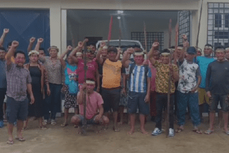 Imagem colorida mostra ocupação na Funai de Eirunepé