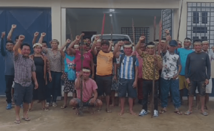 Imagem colorida mostra ocupação na Funai de Eirunepé