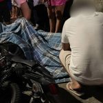 Acidente com motocicleta na rua Haicai, Colônia Terra Nova, envolvendo Nilton Prata Silva.