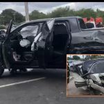 Acidente de trânsito grave na Avenida Coronel Teixeira em Ponta Negra, envolvendo dois veículos