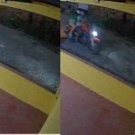 Câmera de segurança flagra assalto a jovem em motocicleta