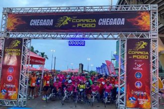 Corrida do Fogo 28ª edição: evento esportivo com participantes de todas as idades.