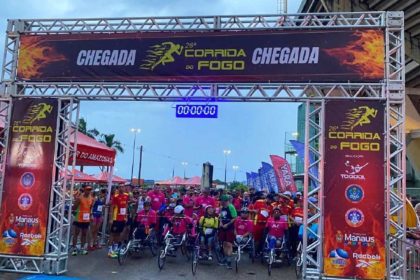 Corrida do Fogo 28ª edição: evento esportivo com participantes de todas as idades.