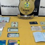 Documentos apreendidos em caso de uso de documento falso.