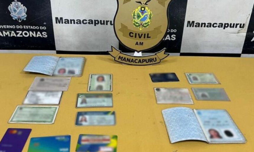 Documentos apreendidos em caso de uso de documento falso.